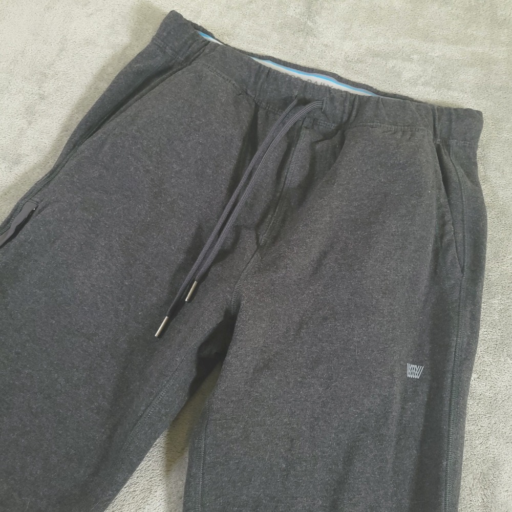 Mack Weldon Ace Sweatpants Mens MT Gray Tapered Stretch Jogger Gym Lounge
